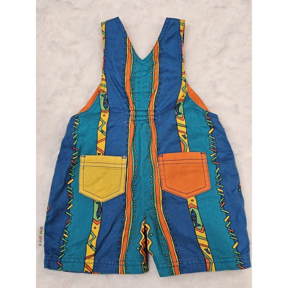 Rainbow Tag Gymboree Infant Size Fish Geometric Overalls